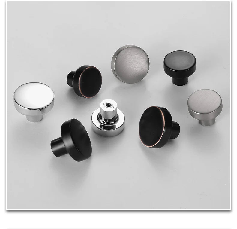 Modern Kitchen Cabinet Door Handles Knobs Brushed Nickel Drawer Pull Handle Dresser black Knob Cupboard Hardware