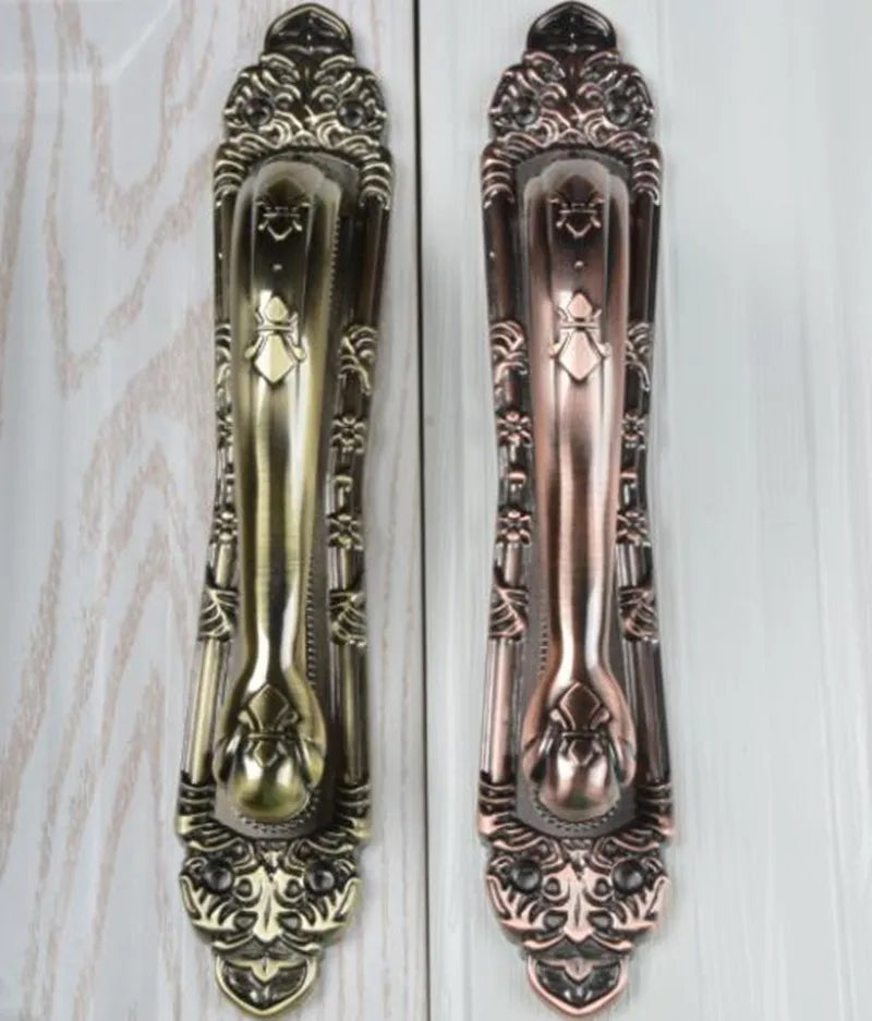 Retro Classic Anti-theft Door Handles and Knobs Double Door Big Pulls Large Hole Spacing Length 18cm 25cm 30cm