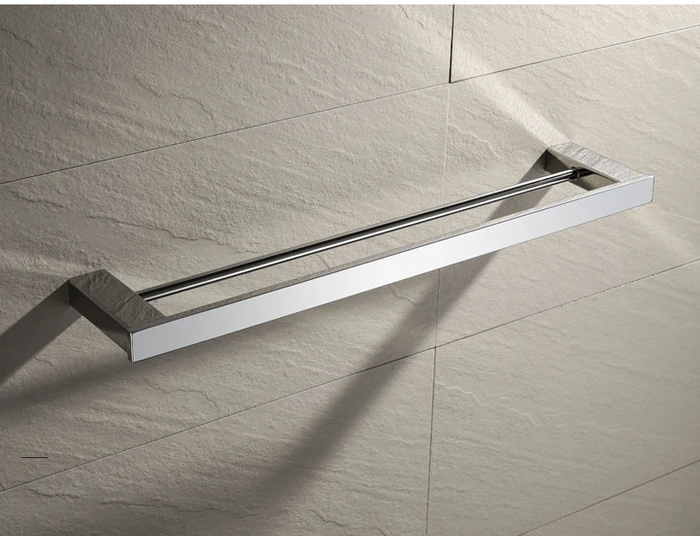Stainless Steel Bathroom Accessories Wall Shelf Towel Bar Rack Rail Toilet Brush Roll Paper Holder Soap Dish Bathroom Hardware