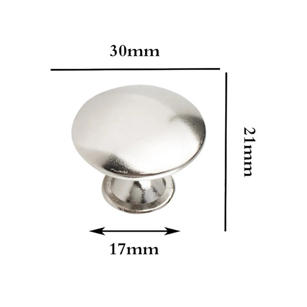 5 Colors Round Cabinet Knobs Mini Knob Cabinet Handles Metal Drawer Hand Pulls Kitchen Cabinet Door Wardrobe Handles Hardware
