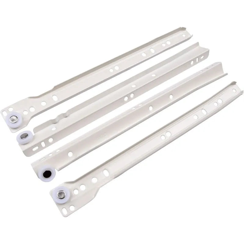 1set Drawer Track Slides Two Cabinet Rails Thickening Computer Table Chute Clothing Cabinets Keyboard Roller Pulley Furniture