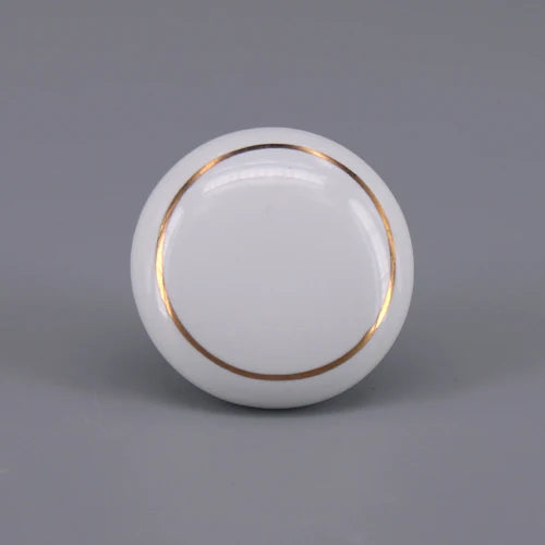 1PCS Round Ceramic Knobs used for Cabinet Doors, Drawers, Chests, Decorative Kids Room White/Crackle/Marble Knob pull Handle