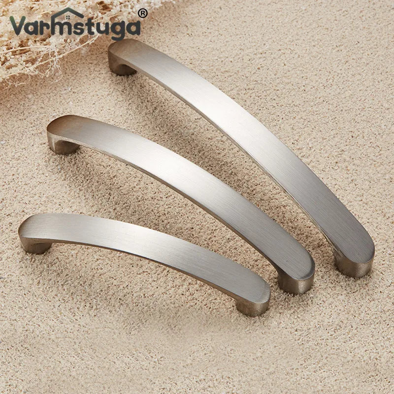Modern Cabinet Handles Knobs Aluminum Alloy Door Kitchen Knobs Brushed Cabinet Pulls Drawer Modern Furniture Handle Hardware