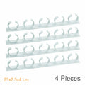 1/4 Pcs Wall Mount Home Kitchen Storage Rack Ingredient Spice Plastic Clip Rack Organizer Accessories Jars Spice Holder Tools