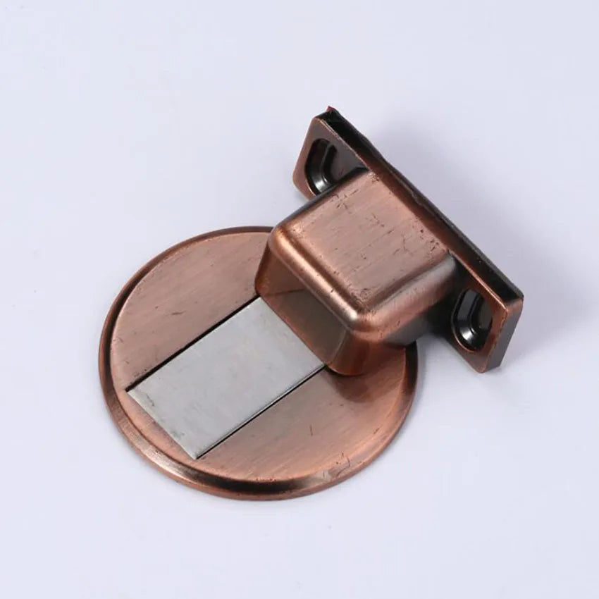 Magnetic Door Stop, Hidden Magnetic Door Stopper,Zinc Alloy,Floor Mount Self Adhesive & Punched Door Catch Doorstop,самозажимной