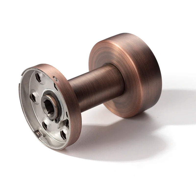 Door Handles for Interior Doors without Lock Tube Shape Brushed Copper and Chrome Color Options Stainless Steel Knob