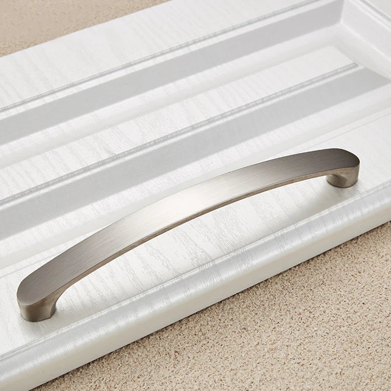 Modern Cabinet Handles Knobs Aluminum Alloy Door Kitchen Knobs Brushed Cabinet Pulls Drawer Modern Furniture Handle Hardware