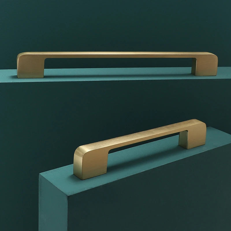 Modern Door Knobs and Handles For Interior Doors Golden Furniture Cabinets Drawers Solid Kitchen Cupboard Handles Pull
