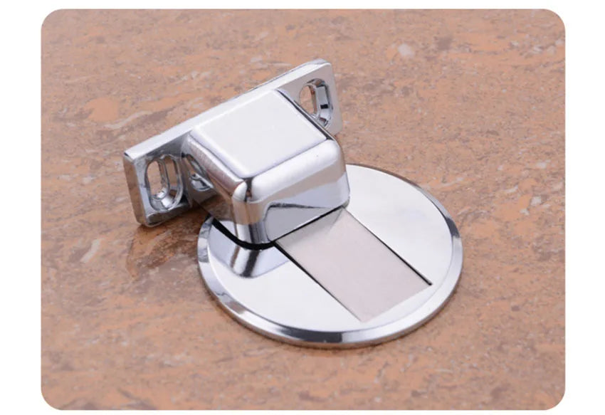 Magnetic Door Stop, Hidden Magnetic Door Stopper,Zinc Alloy,Floor Mount Self Adhesive & Punched Door Catch Doorstop,самозажимной