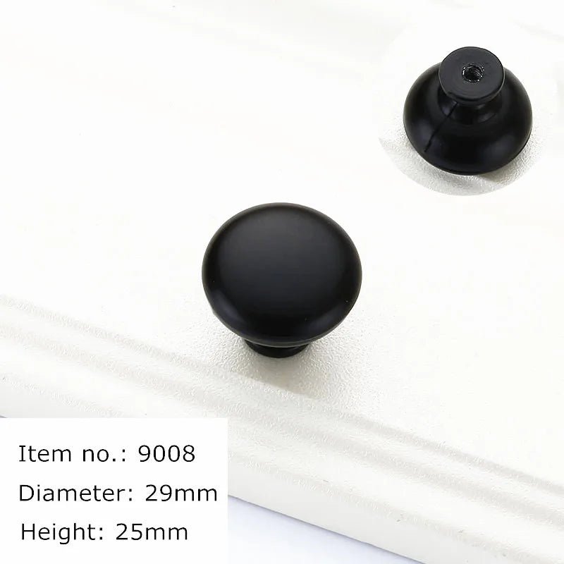 Modern Cabinet Handles Solid Aluminum Alloy Door Knobs And Handles Kitchen Cupboard Pulls Drawer Knobs Furniture Handle Hardware