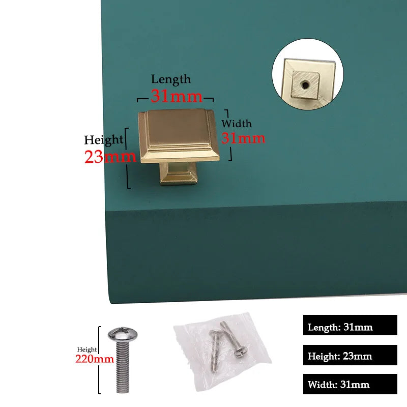 Modern Door Knobs and Handles For Interior Doors Golden Furniture Cabinets Drawers Solid Kitchen Cupboard Handles Pull