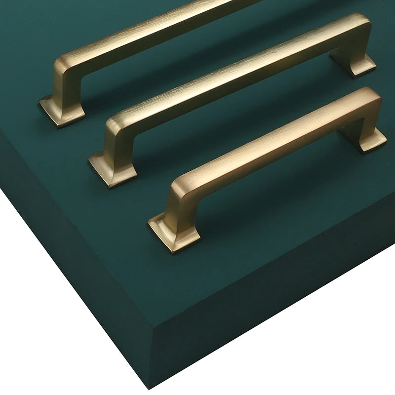 Modern Door Knobs and Handles For Interior Doors Golden Furniture Cabinets Drawers Solid Kitchen Cupboard Handles Pull