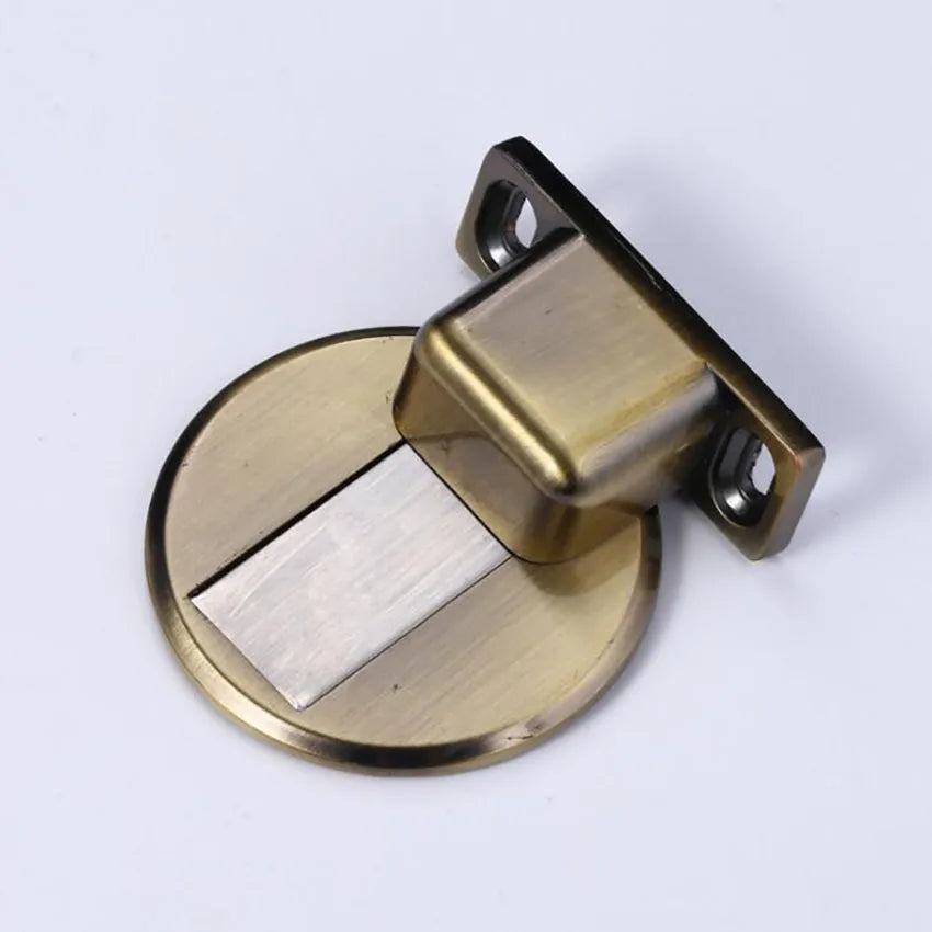 Magnetic Door Stop, Hidden Magnetic Door Stopper,Zinc Alloy,Floor Mount Self Adhesive & Punched Door Catch Doorstop,самозажимной