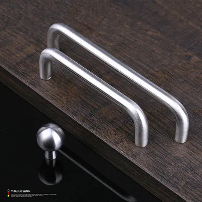 Modern Simple Wardrobe Door Handle, 304 Stainless Steel European Black Cabinet Single Hole Drawer Small Pull, Drawer Knob