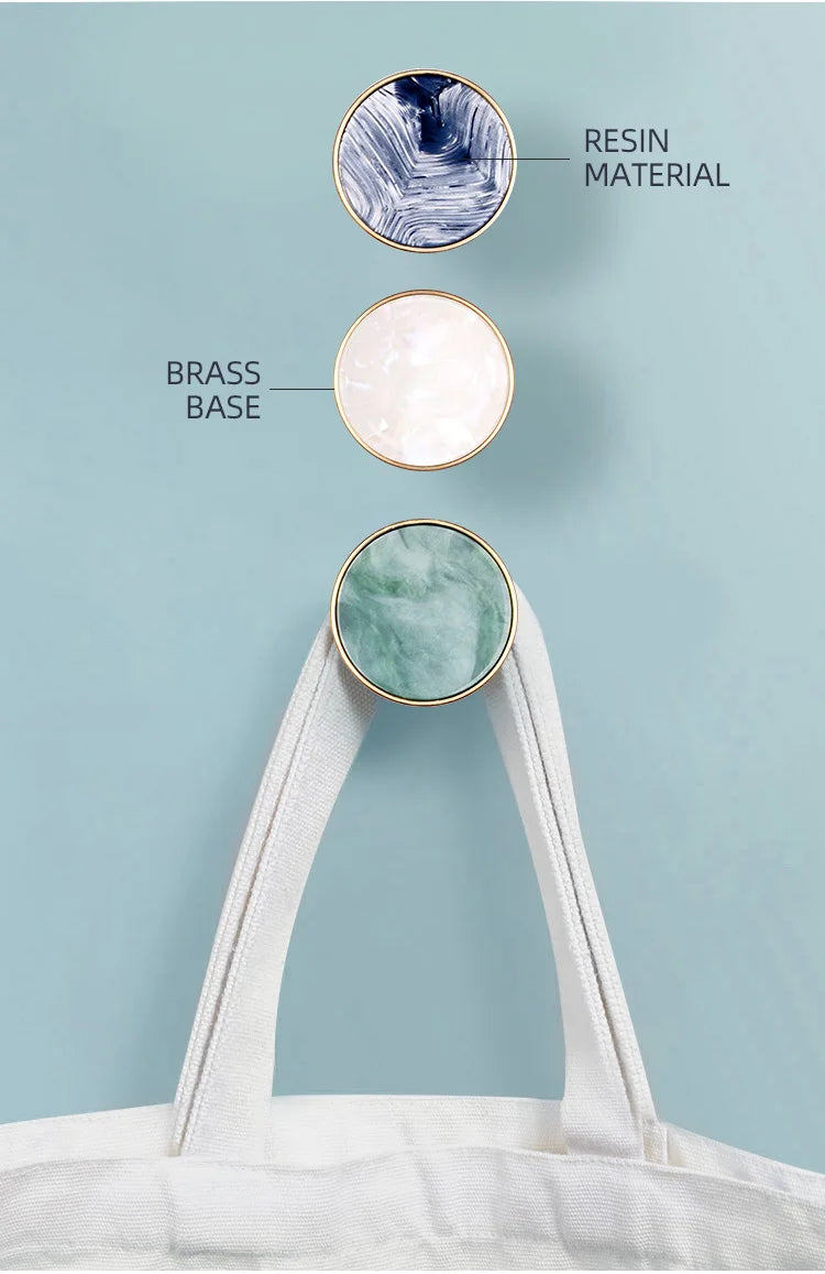 Brass Door Knobs and Handles for Cabinet  Shell Resin Elegant Furniture Handles Kitchen Cupboard Drawer Pulls Wall Hanging Hooks