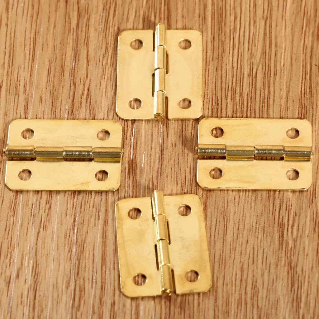 4pcs 24*18mm  Drawer Hinges Kitchen Cabinet Door Hinges for Caskets Jewelry Boxes Furniture Fittings  Furniture Accessories