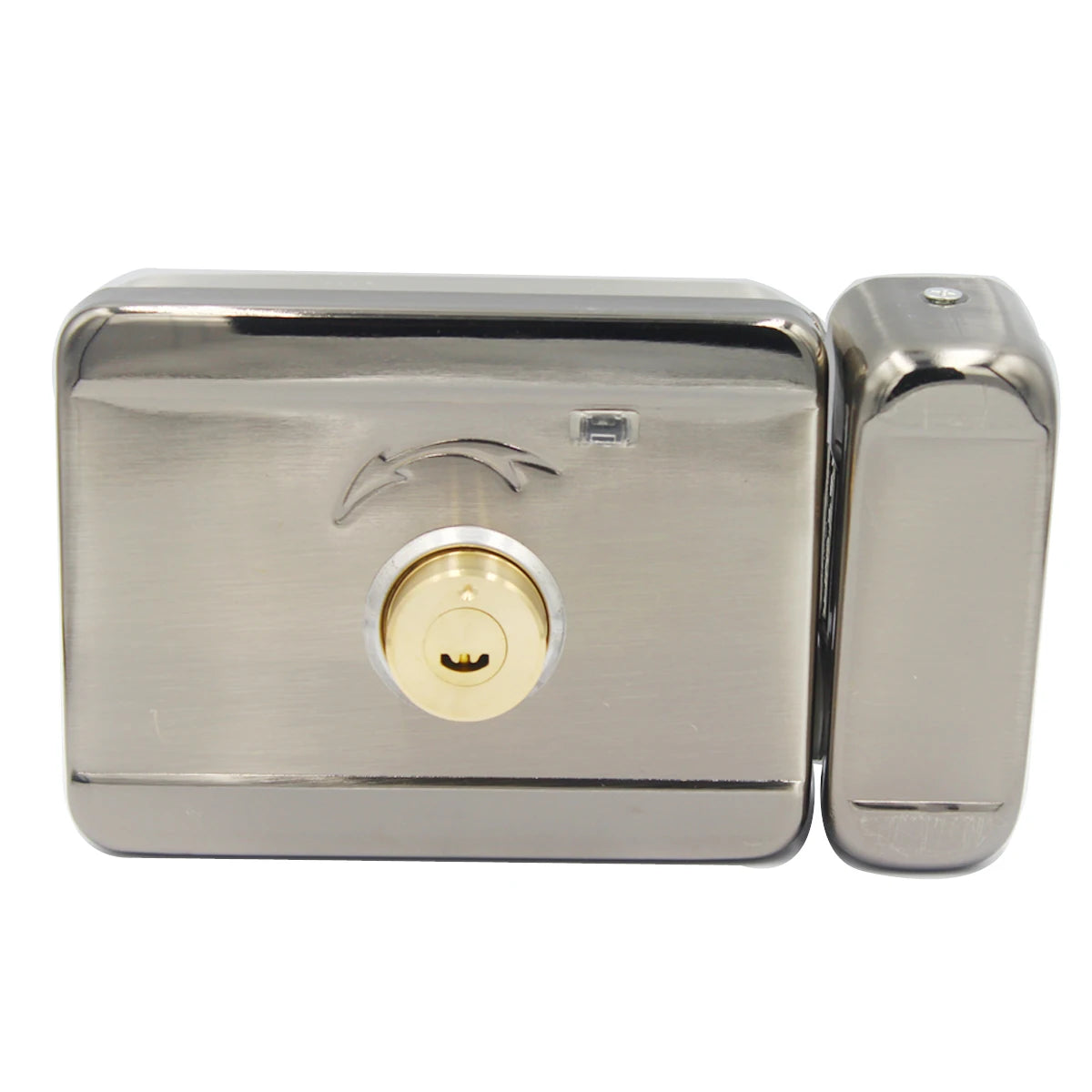 LUCKING-Electronic Door Lock, Access Entry Security System, Anti-Theft, Electric Rim Lock, Metal Door Gate, DC12V