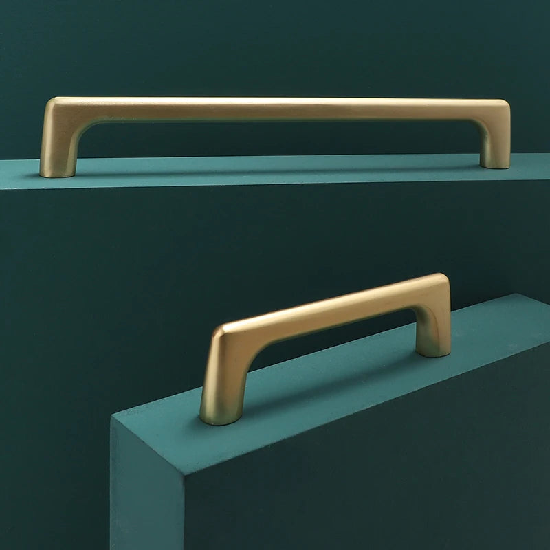 Modern Door Knobs and Handles For Interior Doors Golden Furniture Cabinets Drawers Solid Kitchen Cupboard Handles Pull