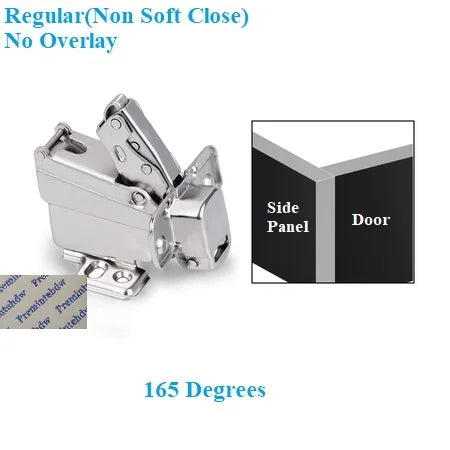 2Pcs 135 165 170 175 Degrees Hydraulic Soft Close Hinge Clip On Furniture Cabinet Cupboard Corner Bi Folding Door