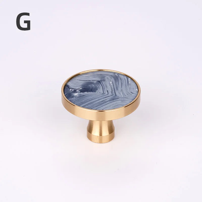 Brass Door Knobs and Handles for Cabinet  Shell Resin Elegant Furniture Handles Kitchen Cupboard Drawer Pulls Wall Hanging Hooks