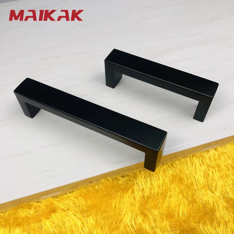 MAIKAK  Matte Black Cabinet Handles Knobs Long Furniture Pulls Kitchen Cupboard Wardrobe Chest Drawer Modern Nordic Handle Pull