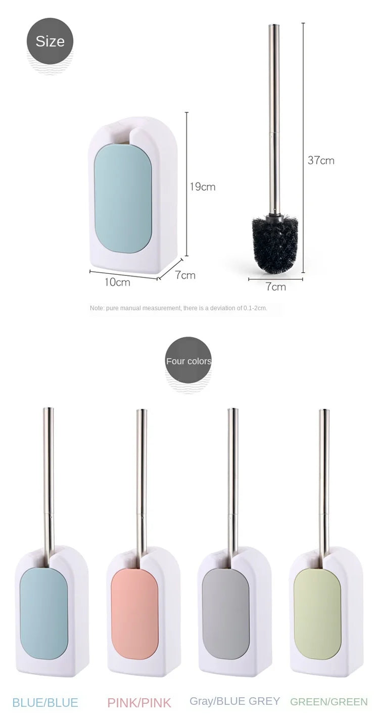 Bathroom bathroom wall-mounted toilet brush Long handle household suit No dead corner soft fur toilet cleaning toilet brush