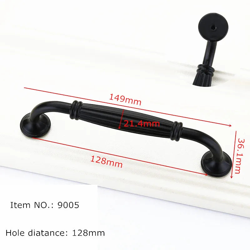 Modern Cabinet Handles Solid Aluminum Alloy Door Knobs And Handles Kitchen Cupboard Pulls Drawer Knobs Furniture Handle Hardware
