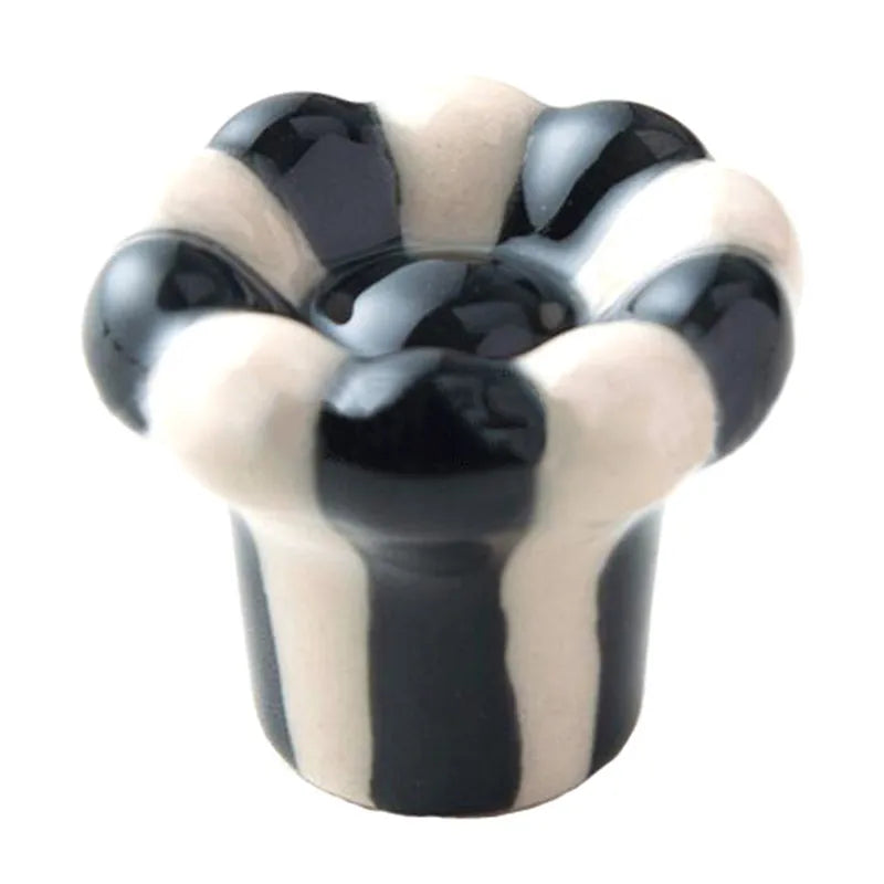 1Pc Ceramic Cabinet Knobs Wardrobe Handle Cupboard Cabinet Handle Door Pulls Cartoon Furniture Drawer Knob Cabinet Handles