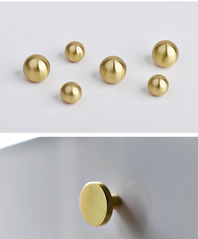 Round Brass Dresser Knobs Drawer Handle Cabinet Door Handle Antique Antique Kitchen furniture Hardware Knob Kitchen  Handles