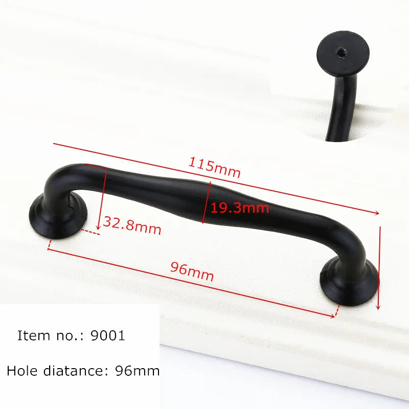Modern Cabinet Handles Solid Aluminum Alloy Door Knobs And Handles Kitchen Cupboard Pulls Drawer Knobs Furniture Handle Hardware