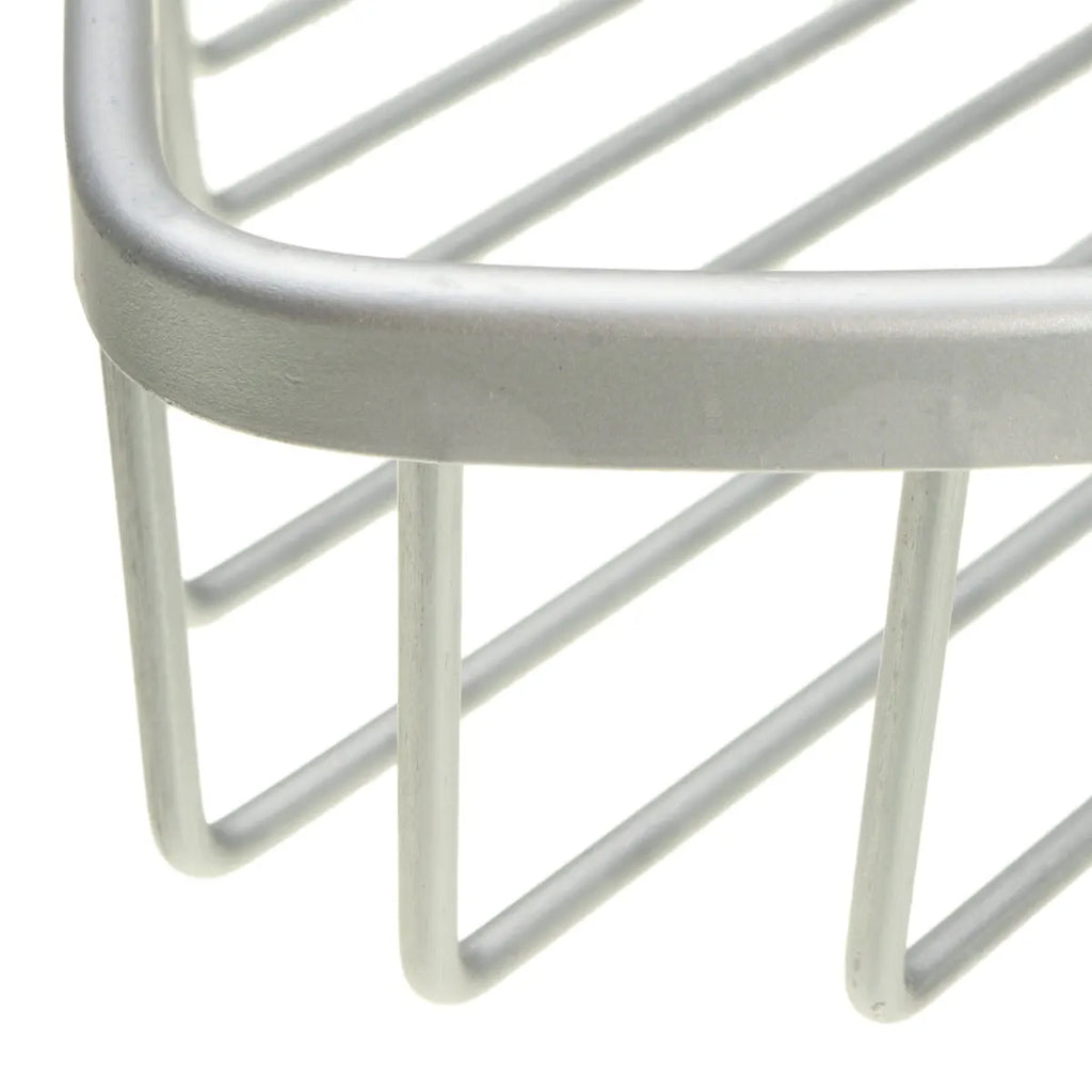 Bathroom Punch Free  Aluminum Triangular Rack Storage Organizer Corner Shelf For Shampoo Soap Cosmetic Basket Holder