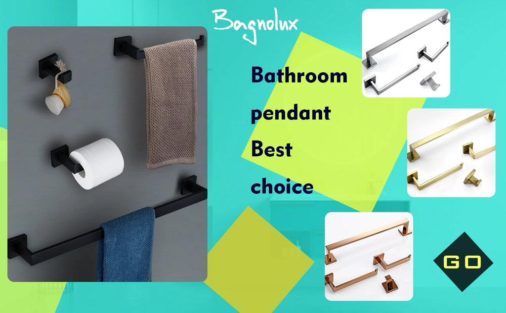 Bathroom Accessories Bathroom Hardware Set Black Robe Hook Towel Rail Bar Rack Bar Paper Holder Shelf
