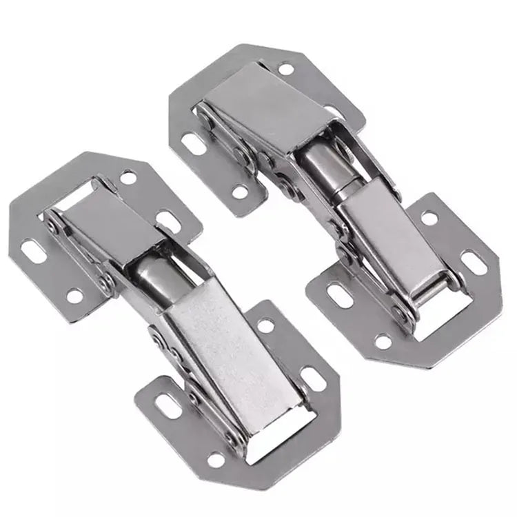 3-4 Inch 90 Degree Thicken Free Drilling Hole Cabinet Door Soft Closing Hydraulic Buffer Hinge Furniture Hardware