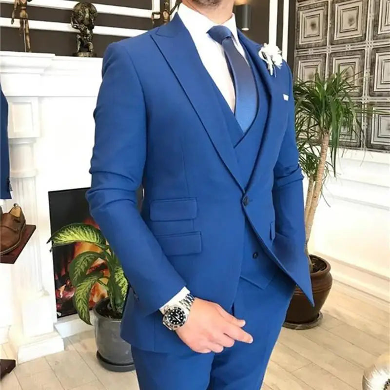 2021 Burgundy Double Breasted Vest Costume Homme Men Suit For Wedding Groom Wear  Prom Best Man Blazer Slim Fit 3 Pieces Terno