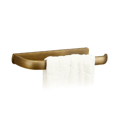 Soild brass antique bathroom accessories set towel bar shelf hook toilet paper rack brush holder mirror banheiro hardware