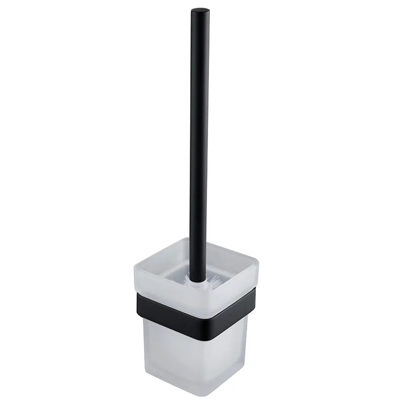 Bathroom Accessories Hardware Set Matte Black SUS304 Stainless Steel Paper Holder Toothbrush Holder Towel Bar Bath Shelves