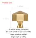 Gold Hexagon Cabinet Handle Modern Furniture Cabinet Knobs Solid Brass Modern Cupboard Closet Drawer Handle Pulls