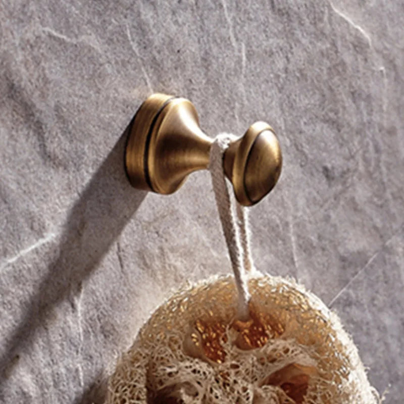 Bathroom Accessories,Towel Bar, Paper Holder, Robe Hook, Antique Brass, Wall Mounted, Solid Brass,Shower Bath Hardware Set