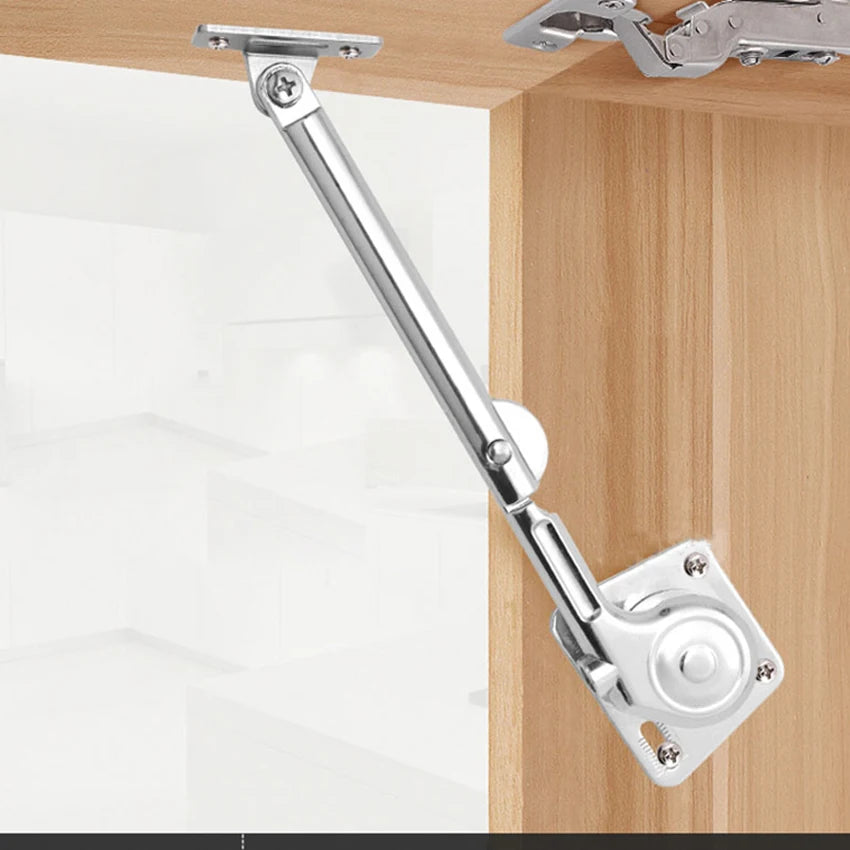 2PCS/Set Cabinet Lift Support Soft Close Hinges Gas Spring Lid Support Toy Box Hinges, Kitchen Cabinet Hinges Safety Lid Support