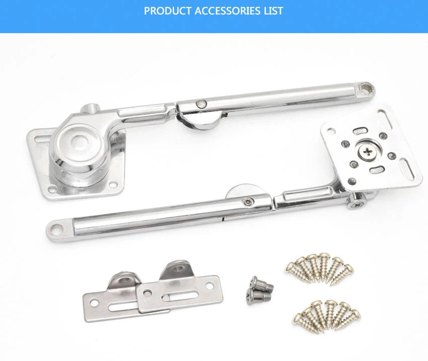 2PCS/Set Cabinet Lift Support Soft Close Hinges Gas Spring Lid Support Toy Box Hinges, Kitchen Cabinet Hinges Safety Lid Support
