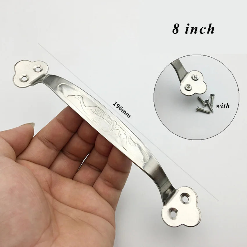 Door Handles Simple Drawer Pulls Wardrobe Closet Kitchen Cabinet Knobs and Handles for Furniture Handles with screw