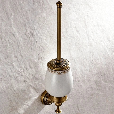 Bathroom Accessories set Antique Brass Collection Carved Bathroom Products wall mounted brass bathroom hardware set