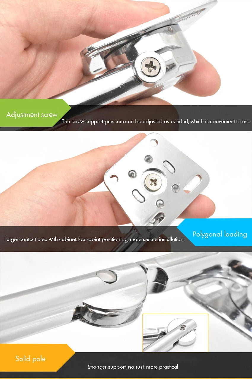 2PCS/Set Cabinet Lift Support Soft Close Hinges Gas Spring Lid Support Toy Box Hinges, Kitchen Cabinet Hinges Safety Lid Support