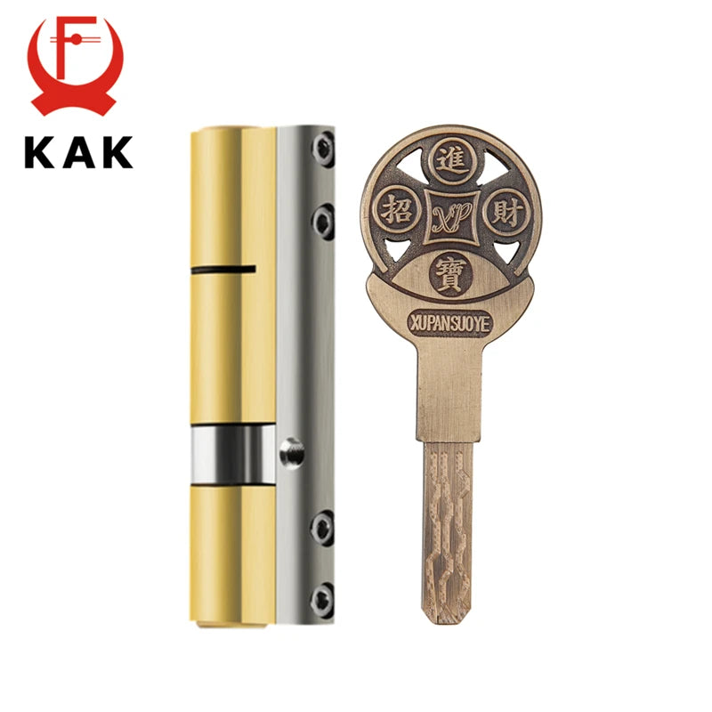 KAK European Style Bright Gold Cabinet Handles Drawer Knobs Kitchen Handle Cupboard Door Pulls Furniture Handle Cabinet Hardware