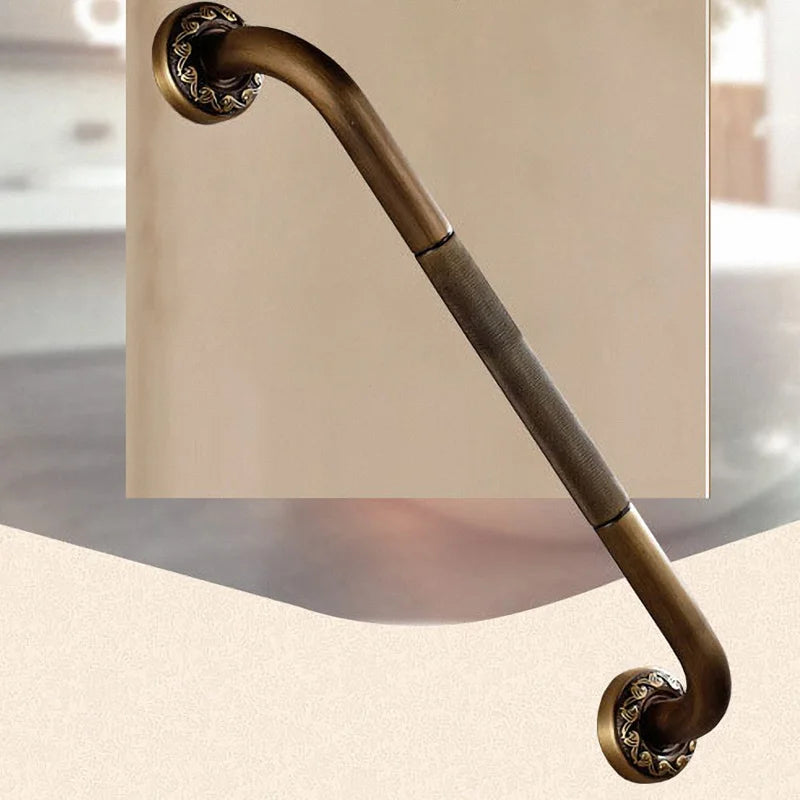 Bathroom Accessories set Antique Brass Collection Carved Bathroom Products wall mounted brass bathroom hardware set