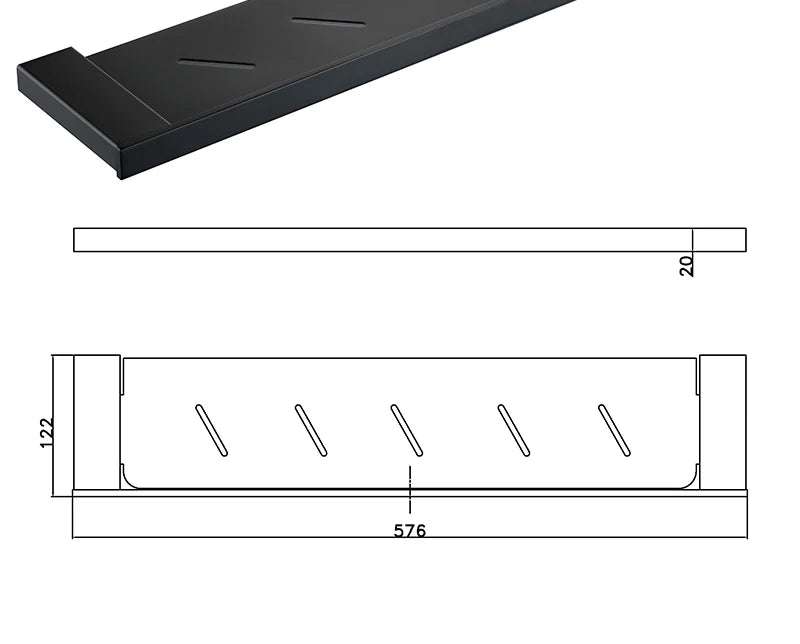 Bathroom Accessories Hardware Set Matte Black SUS304 Stainless Steel Paper Holder Toothbrush Holder Towel Bar Bath Shelves
