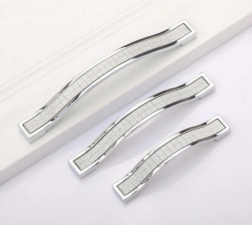 1PCS Modern Furniture Handles 96mm 128mm 160mm Kitchen Cabinet Drawer Door Handles Pulls Knobs Furniture Handles
