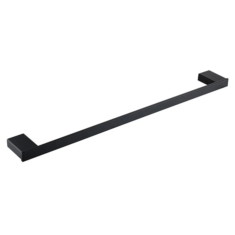 Bathroom Accessories Hardware Set Matte Black SUS304 Stainless Steel Paper Holder Toothbrush Holder Towel Bar Bath Shelves