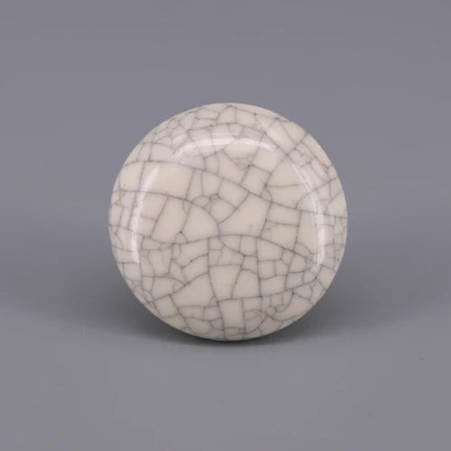 1PCS Round Ceramic Knobs used for Cabinet Doors, Drawers, Chests, Decorative Kids Room White/Crackle/Marble Knob pull Handle