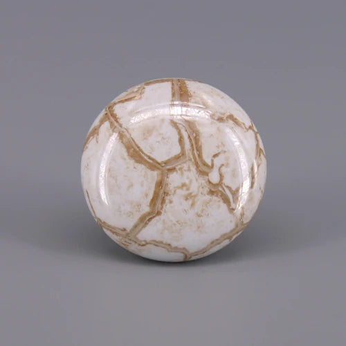 1PCS Round Ceramic Knobs used for Cabinet Doors, Drawers, Chests, Decorative Kids Room White/Crackle/Marble Knob pull Handle